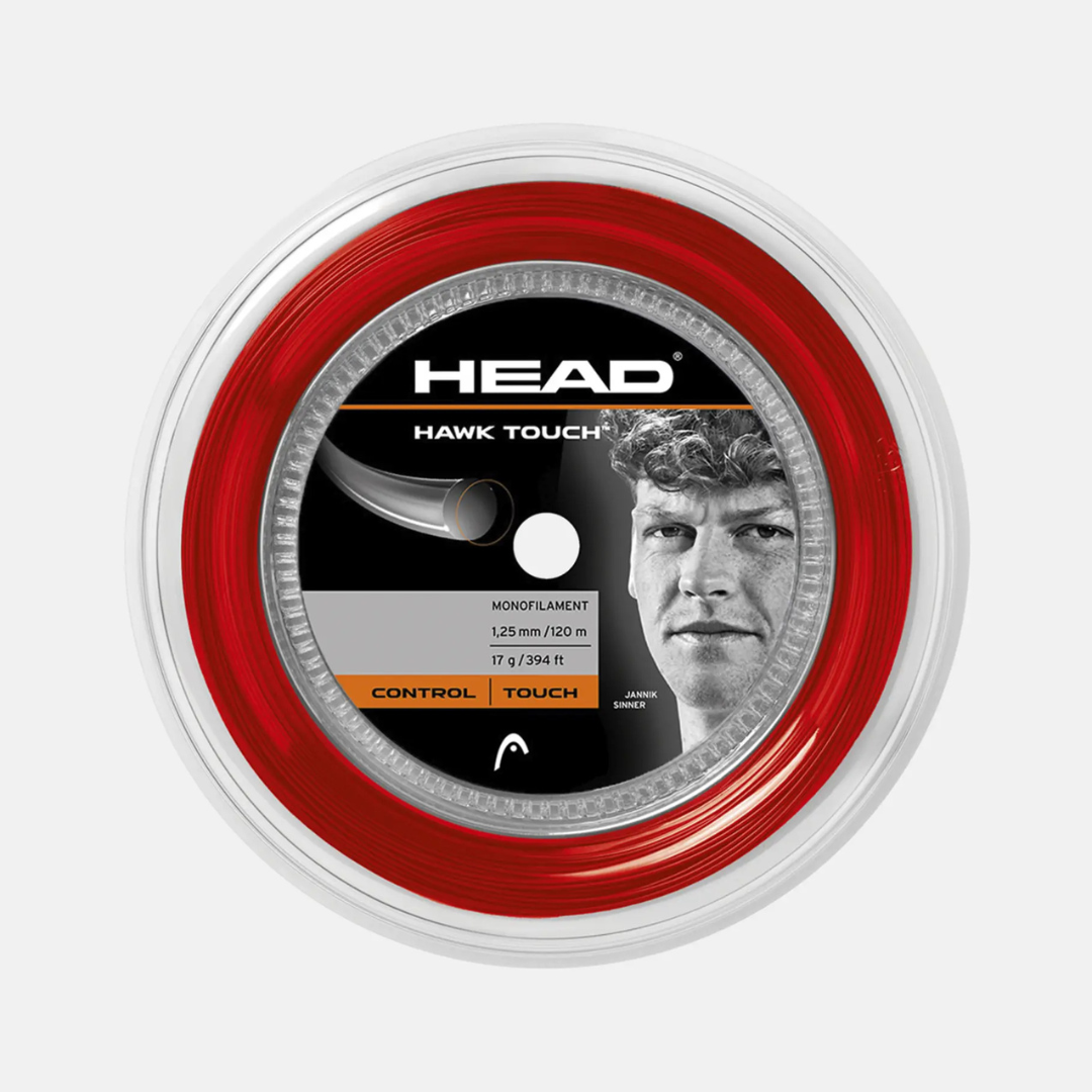 Head Hawk Touch 120 m rød strengerulle