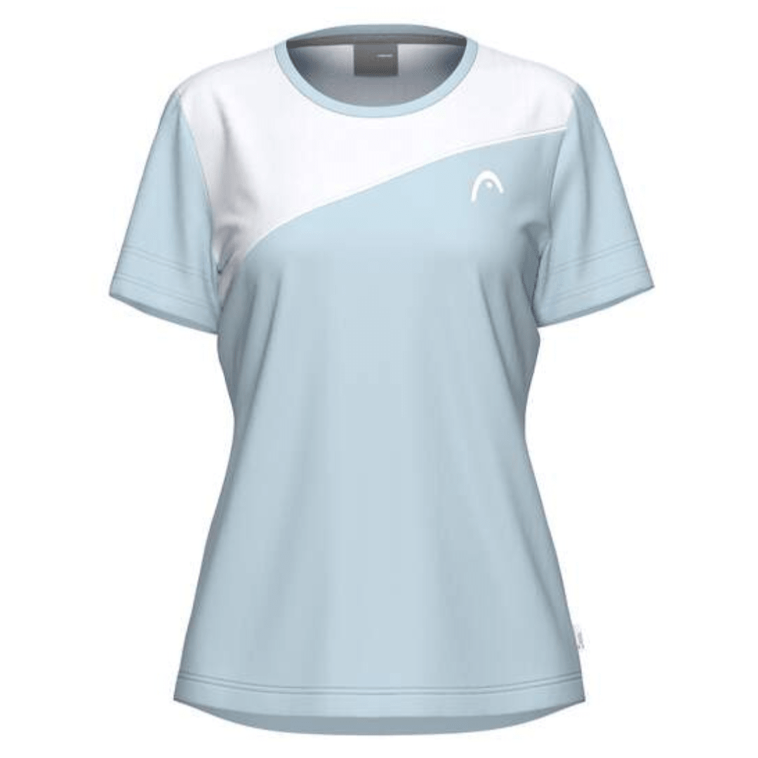 Head Tie-Break T-shirt Women Light Blue-White träningströja tennis & padel