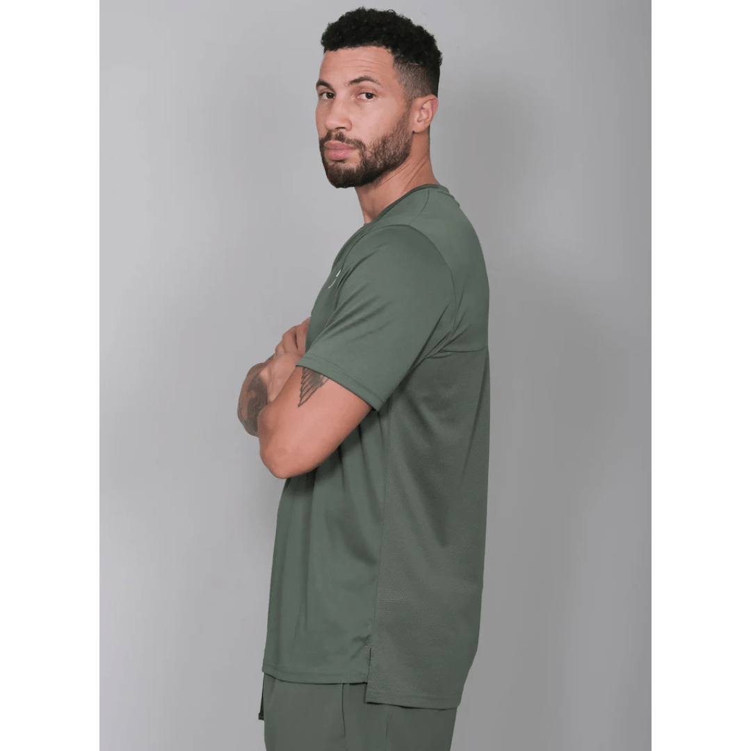 RS Men's Performance Tee Court Green t-shirt til tennis og padel