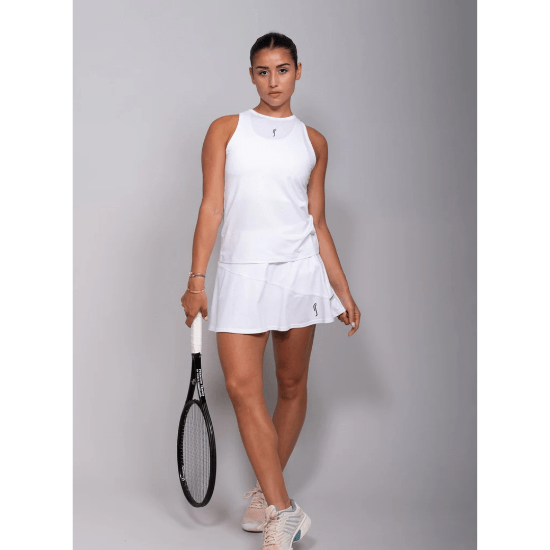 RS Women's Performance Tank Mesh white/deep blue träningslinne tennis & padel