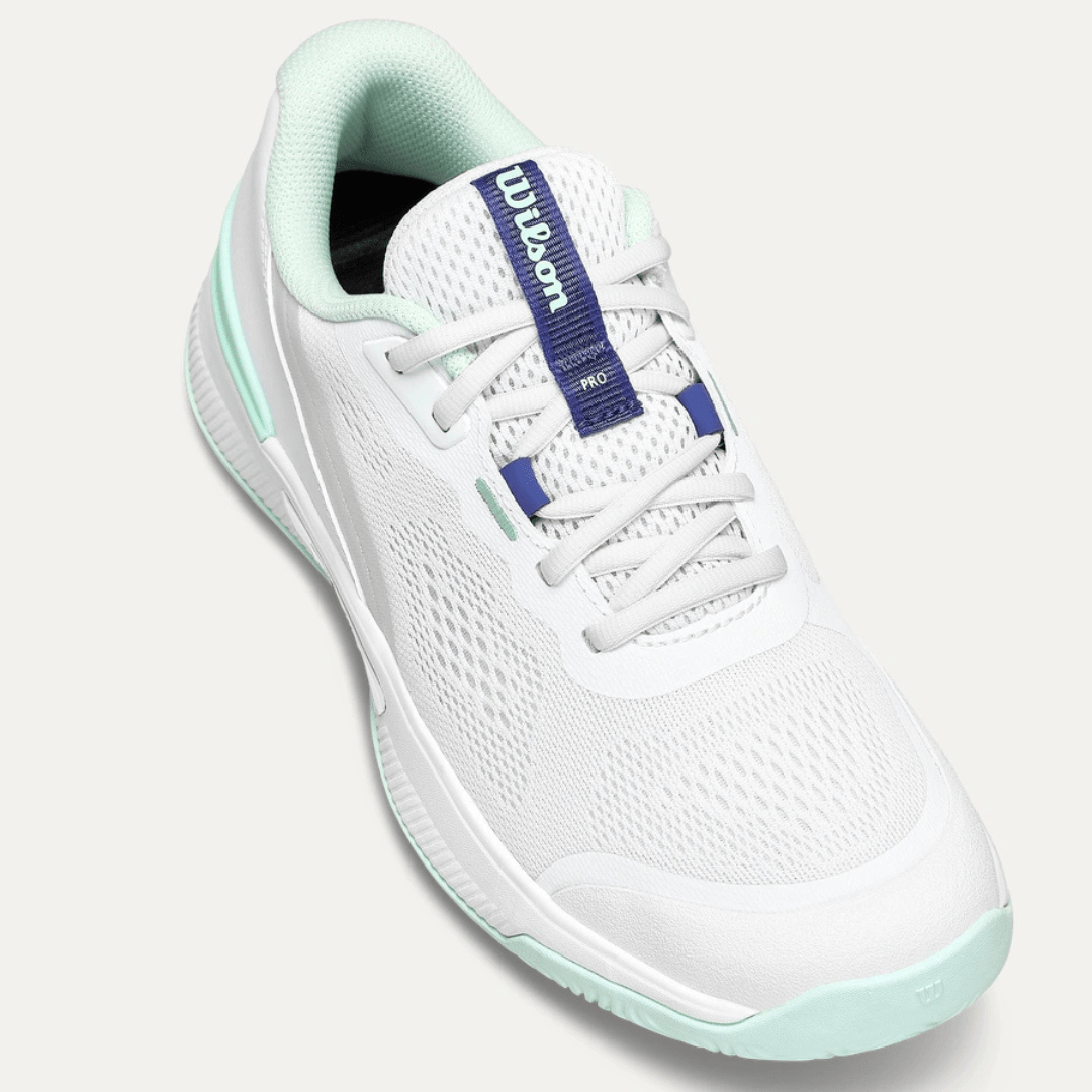 Wilson Intrigue Pro all court tennis shoes women white/bay/skipperblue