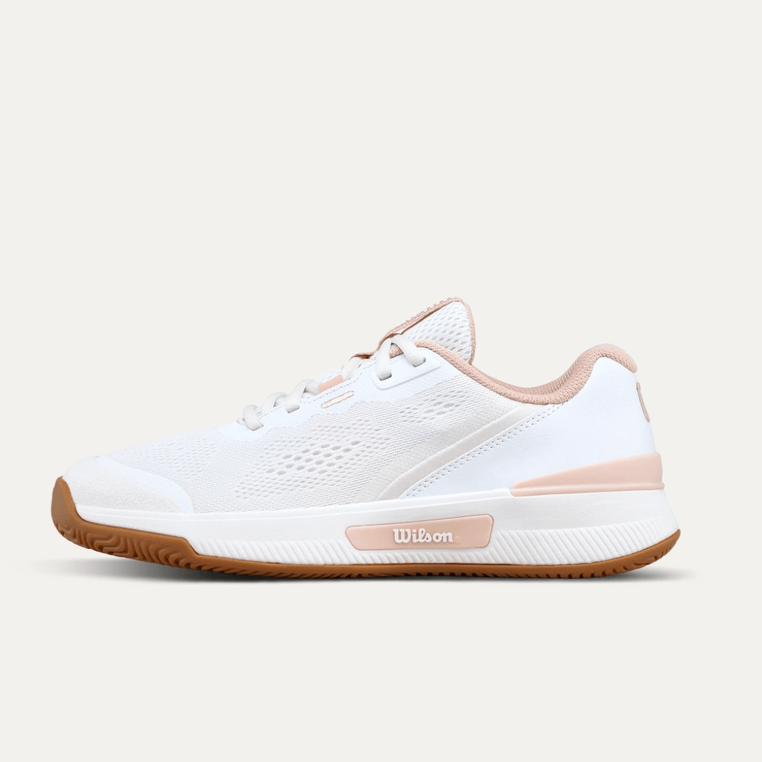 Wilson Intrigue Pro all court tennis shoes women white/cameorose/gum1a