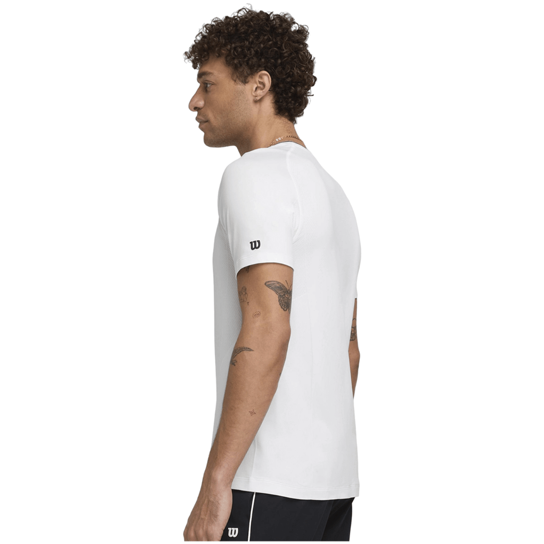 Wilson Men Team Seamless Crew Bright White t-shirt tennis & padel