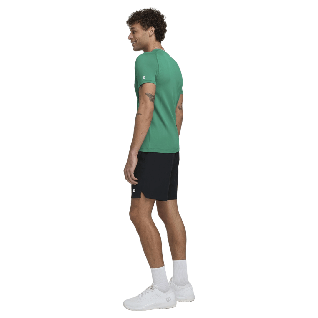 Wilson Men Team Seamless Crew Courtside Green t-shirt tennis & padel