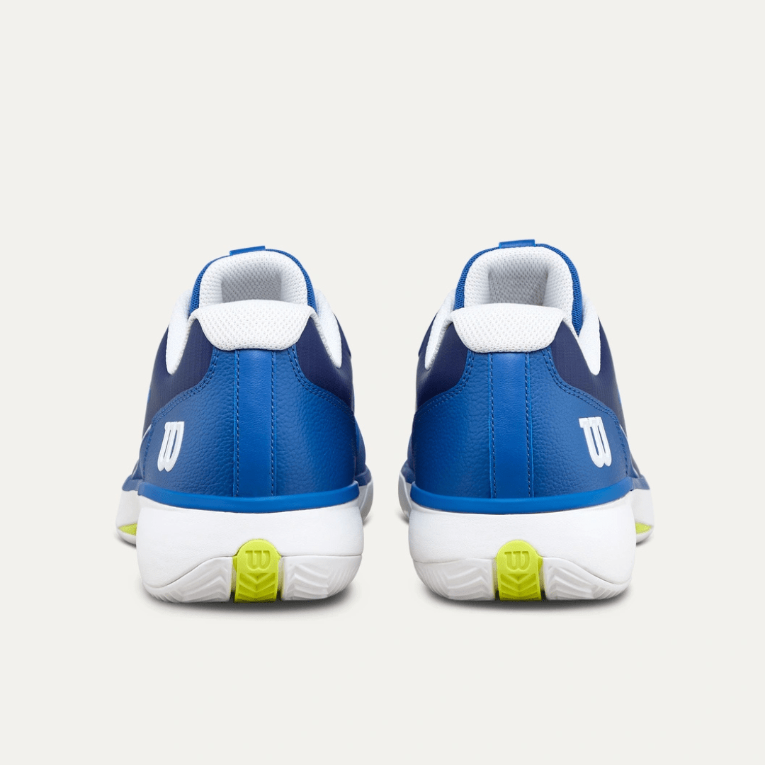 Wilson Rush Lite 5 Clay Men's Tennis Shoe Deja Vu Blue/White/Safety Yellow grustennissko til mænd