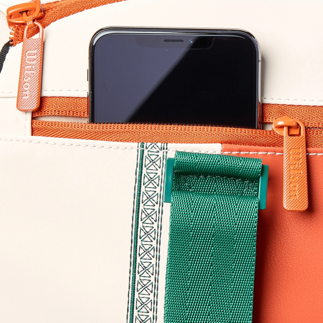 Wilson Roland Garros 2026 Small Duffel Bag Cream/Clay/Green tennis bag