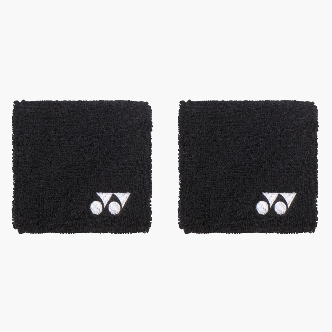 Yonex Wristband Black 2-pack Medium svettarmband för tennis och padel