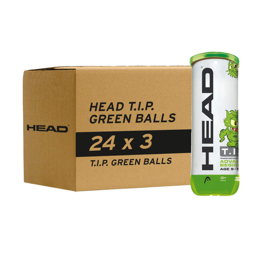 Head TIP green tennisboll stage 1 3-pack