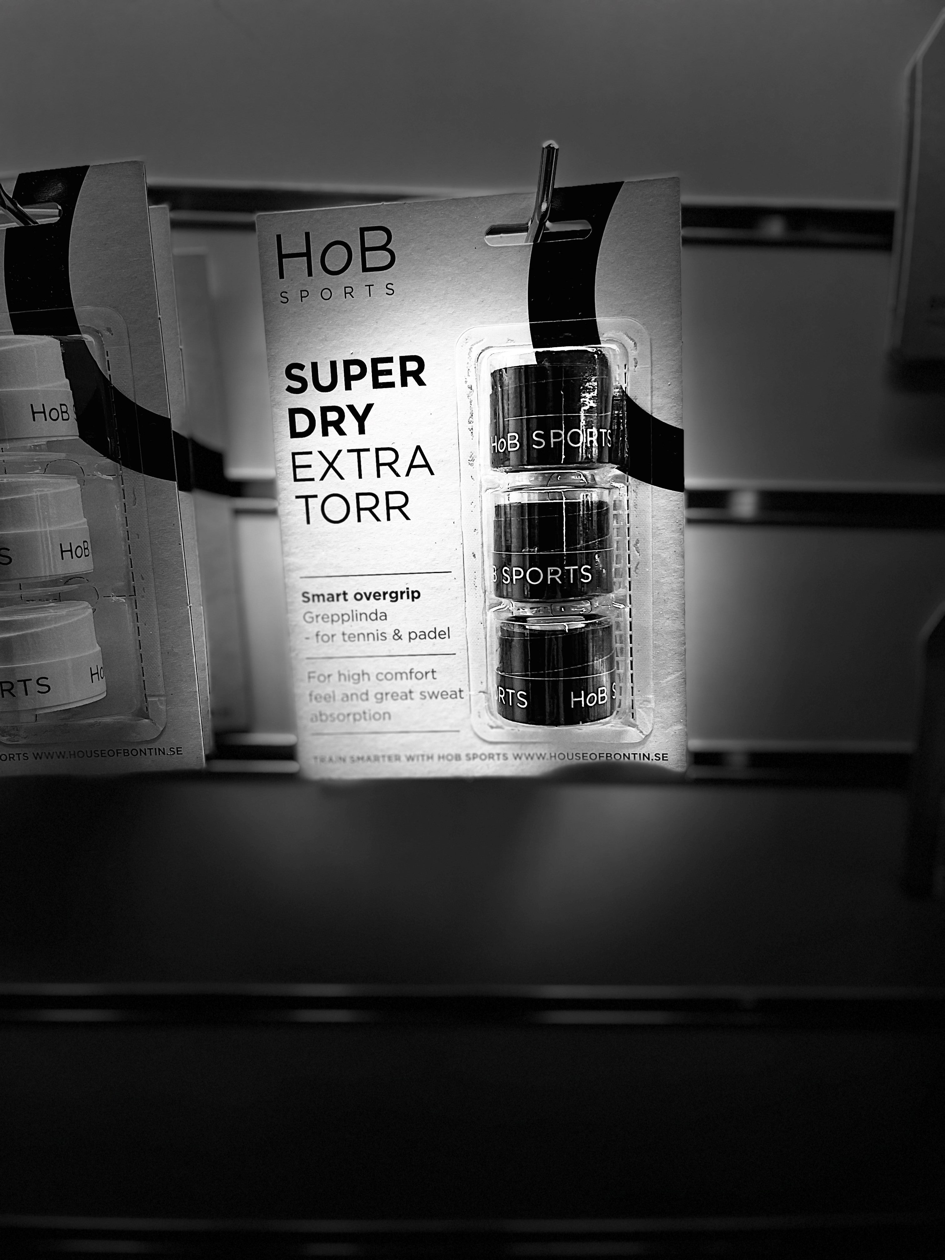 HoB Sports Super Dry overgrip 3-pack SORT