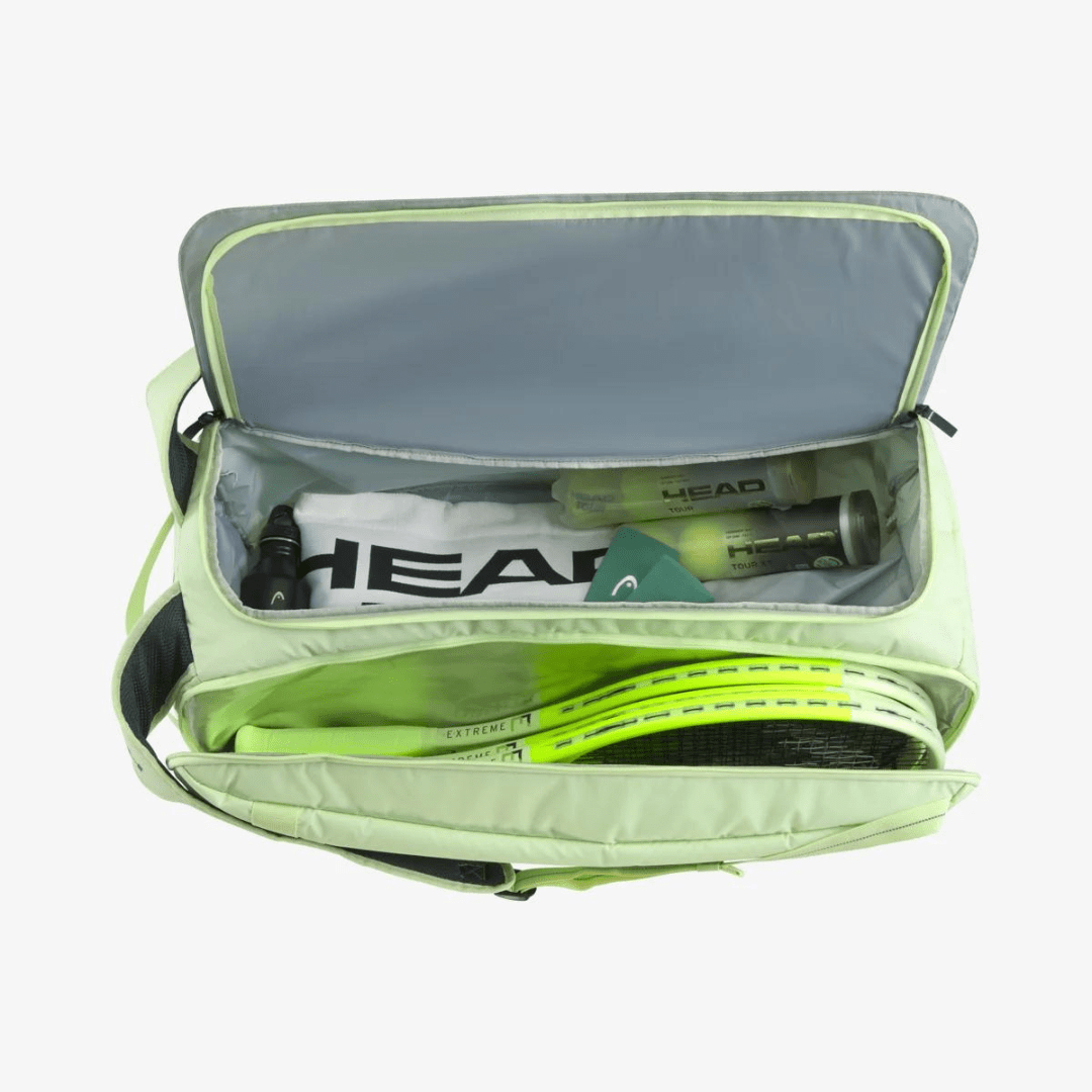 Head Pro Duffle Bag Large LLAN liquid lime & anthracite 9-pack tennisketchertaske