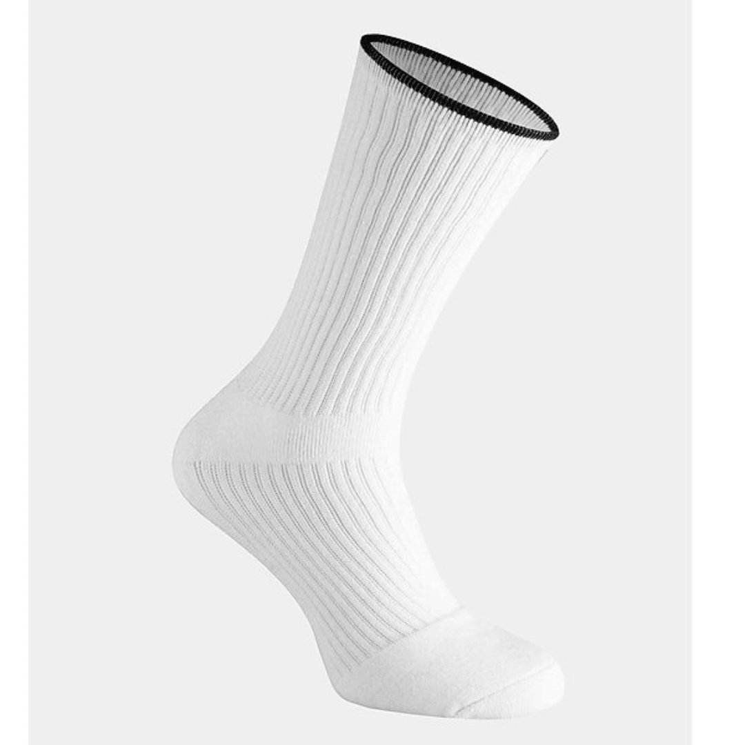 RS Cushioned Performance Socks 3-pak sportsstrømper hvide med sort stribe