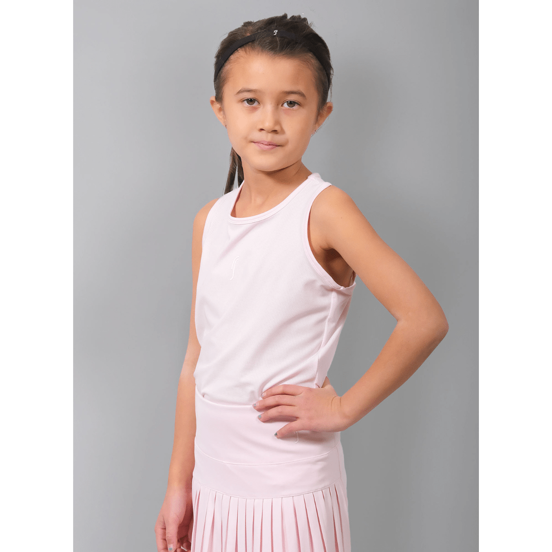 RS Girl's Performance Racerback Mesh Light Pink træningstop til piger