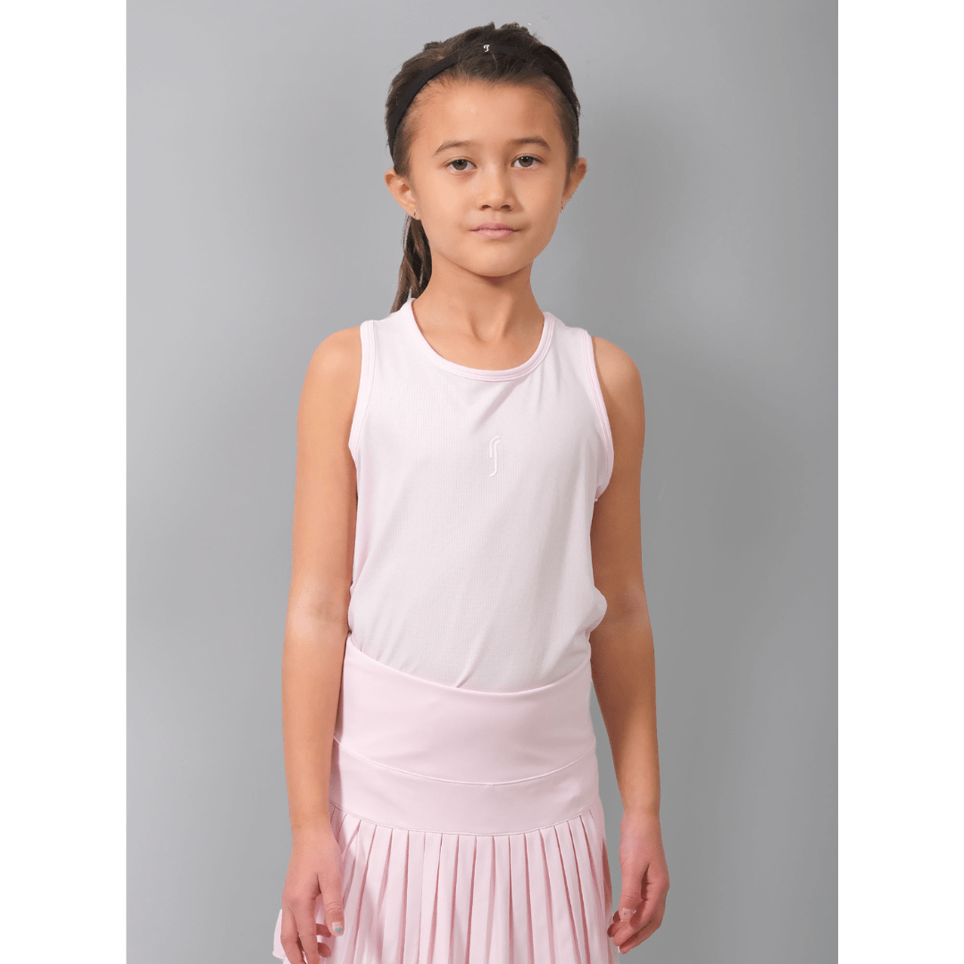 RS Girl's Performance Racerback Mesh Light Pink träningslinne flickor