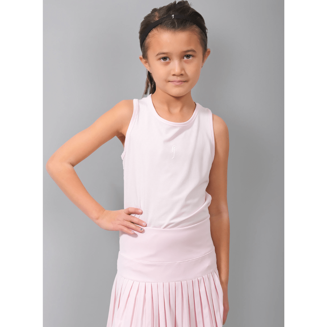 RS Girl's Performance Racerback Mesh Light Pink träningslinne flickor