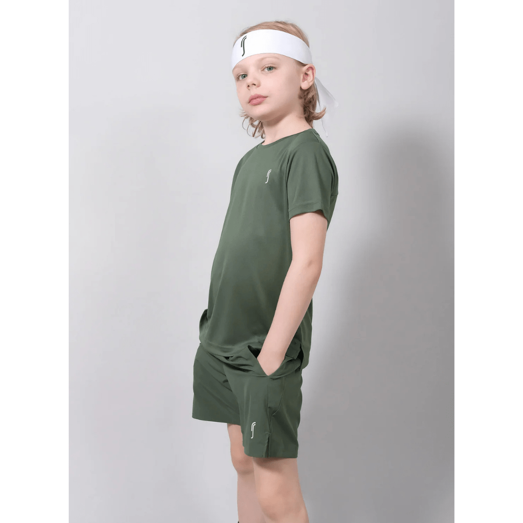 RS Junior Performance Tee Court Green t-shirt tennis & padel