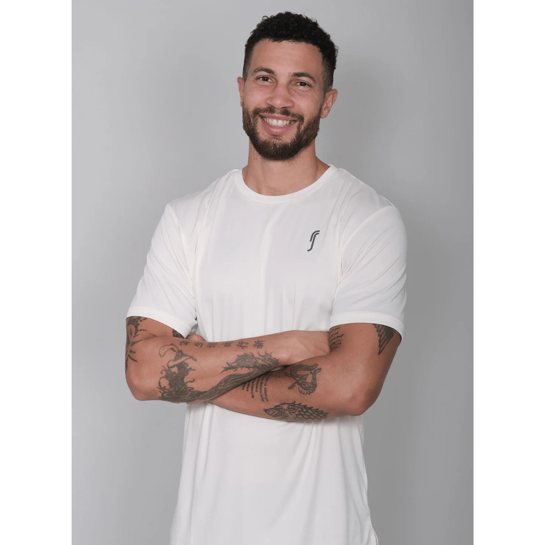 RS Men's Performance Tee Court White t-shirt för tennis & padel