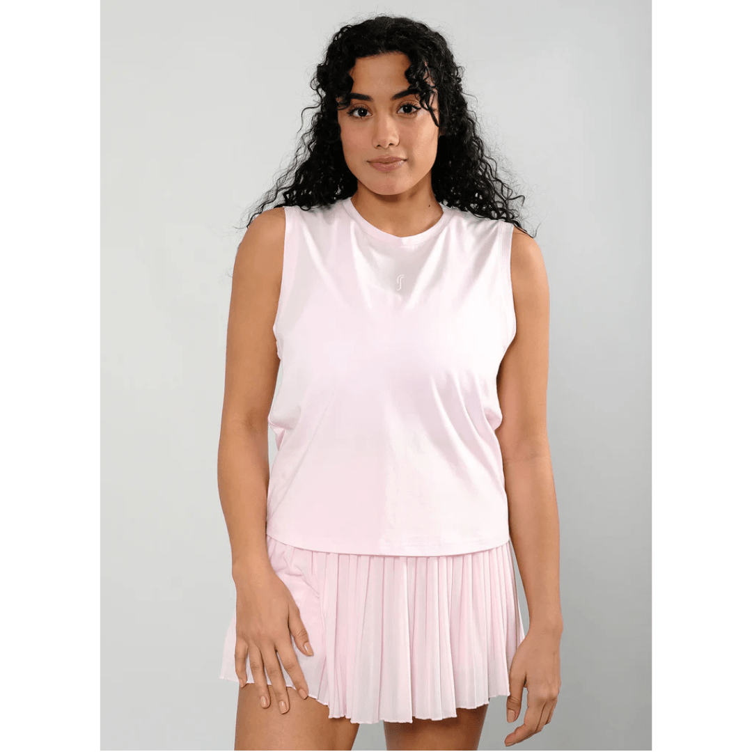 RS Women's Paris Relaxed Tank Light Pink træningstank top tennis & padel