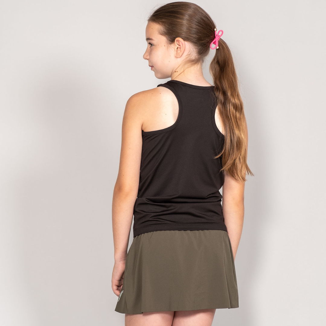 RS Girl's Performance Racerback Mesh Black träningslinne flickor
