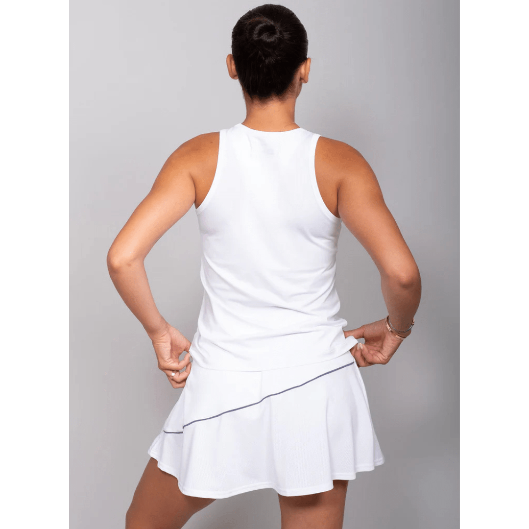 RS Women's Performance Tank Mesh white/deep blue träningslinne tennis & padel