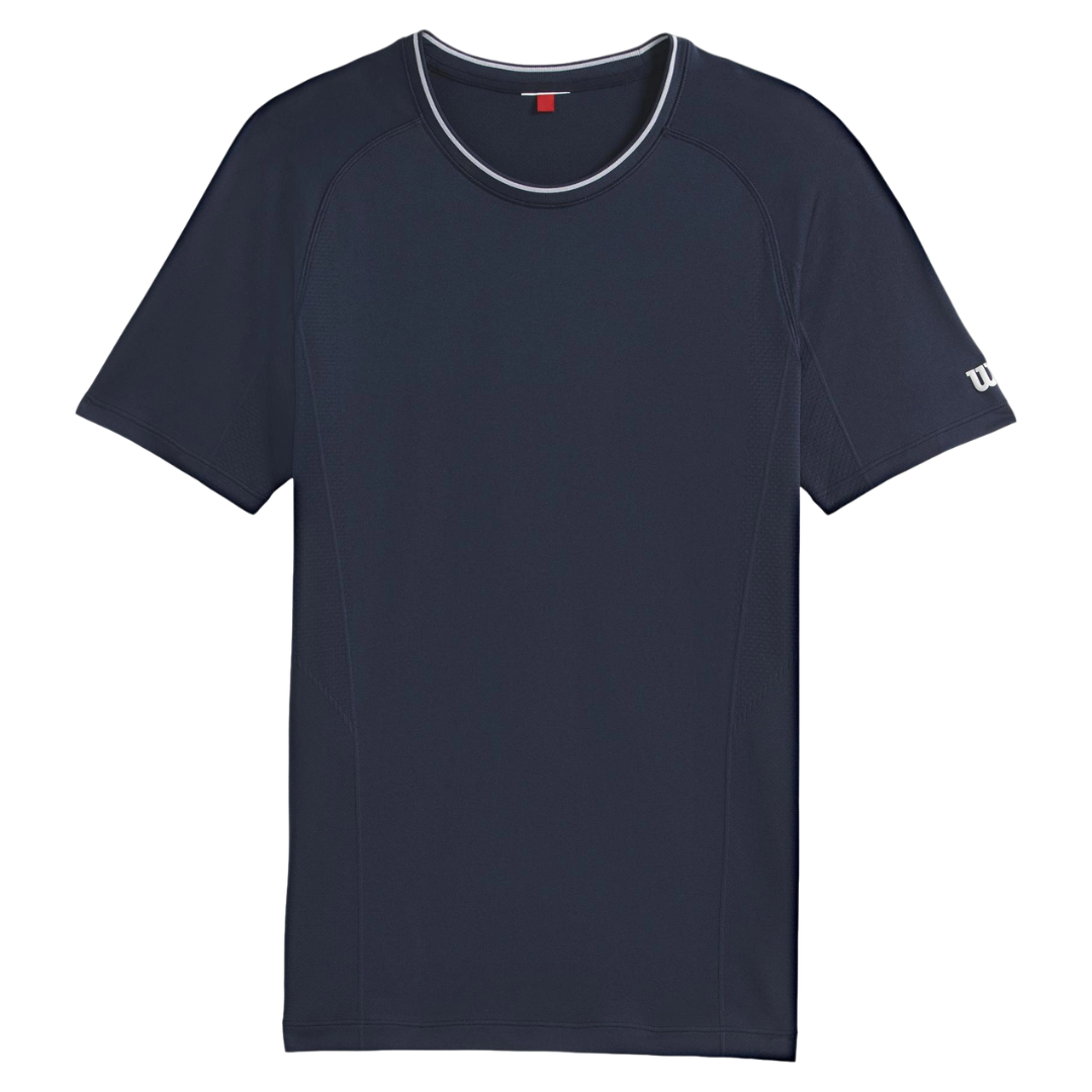 Wilson Men Team Seamless Crew Classic Navy t-shirt til tennis & padel