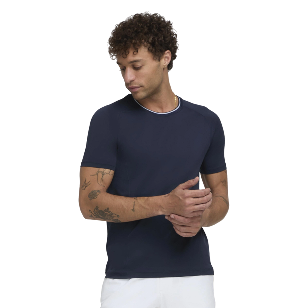 Wilson Men Team Seamless Crew Classic Navy t-shirt til tennis & padel
