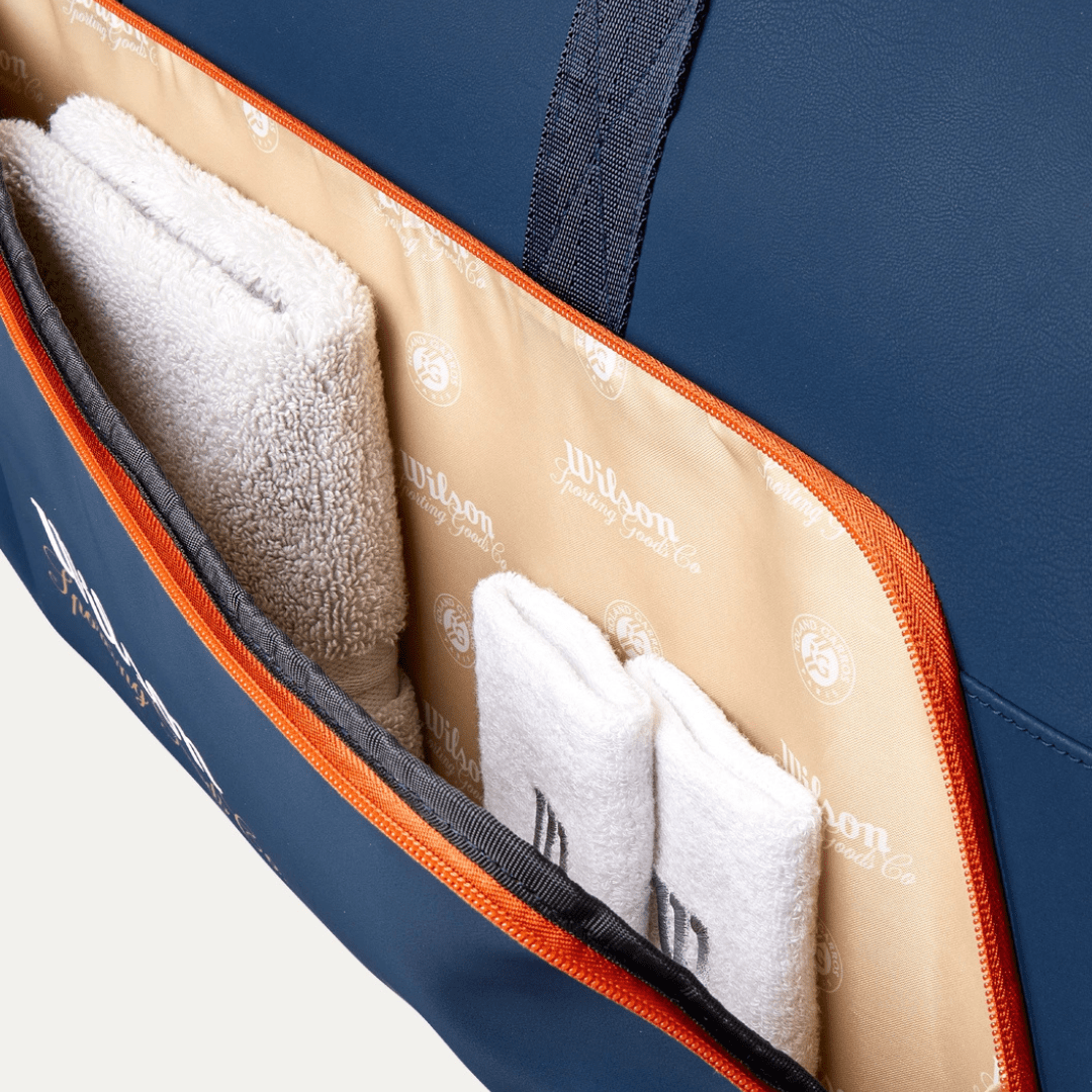 Wilson Roland Garros 2026 Large Duffel Bag Navy / Clay tennistaske