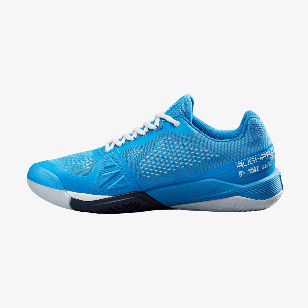 Wilson Rush Pro 4.0 all court tennis shoes men french blue / white / navy blazer