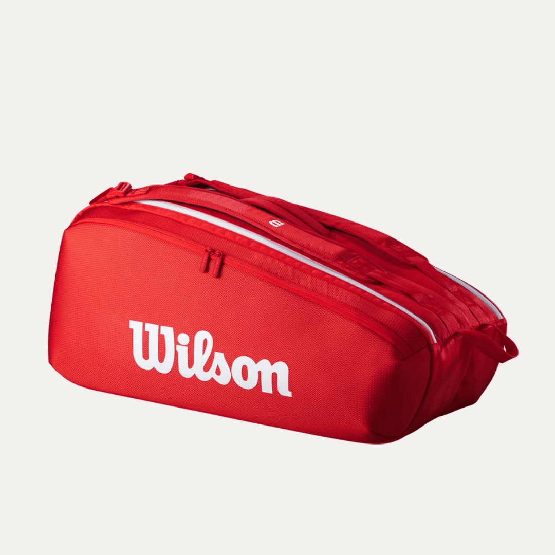 Wilson Super Tour 9-pack Wilson Red 2025 tennis racket bag