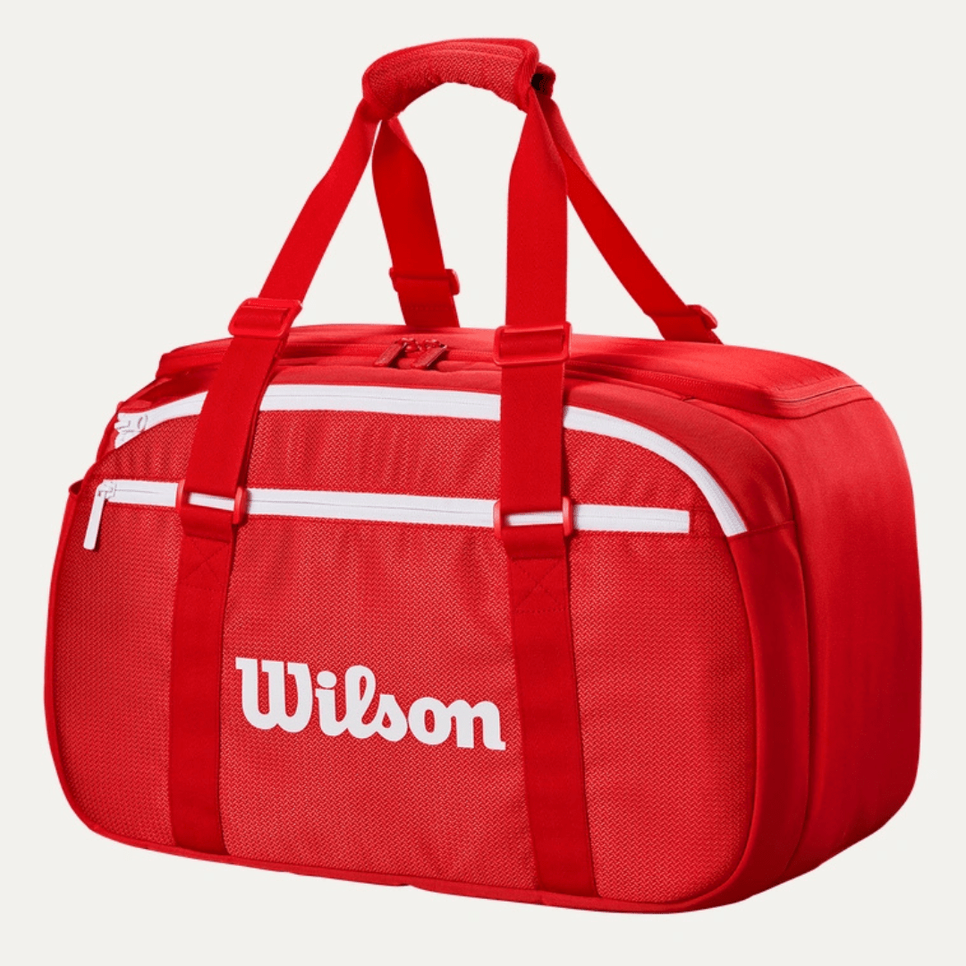 Wilson Super Tour Small Duffle Bag Wilson red 2025 tennis duffel