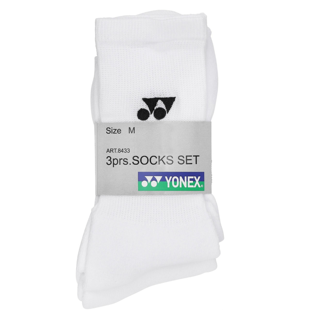 Yonex Performance Sock 3-pak hvide sportsokker