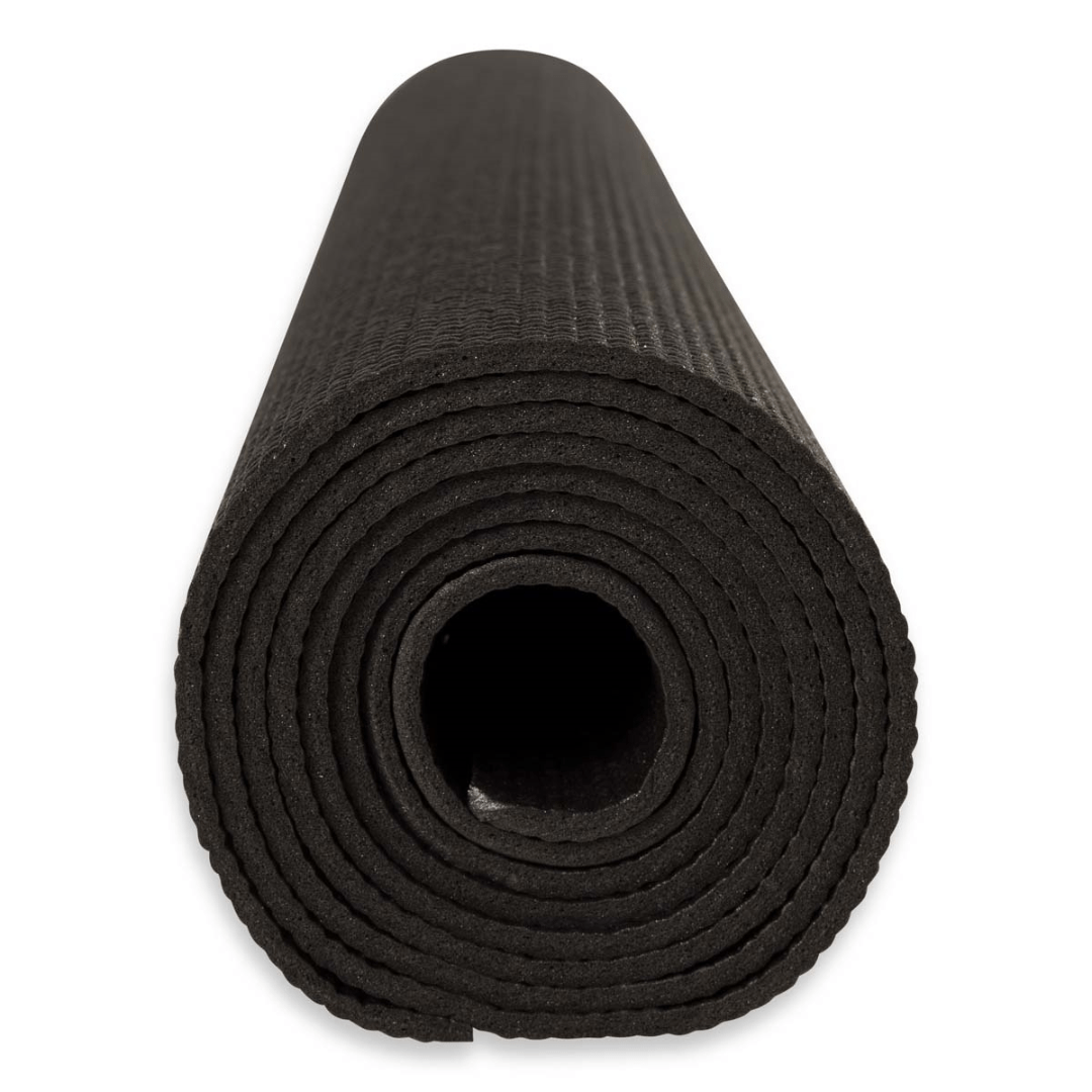 ASG Yogamatta svart halkfri 4mm (173x61cm) tvättbar