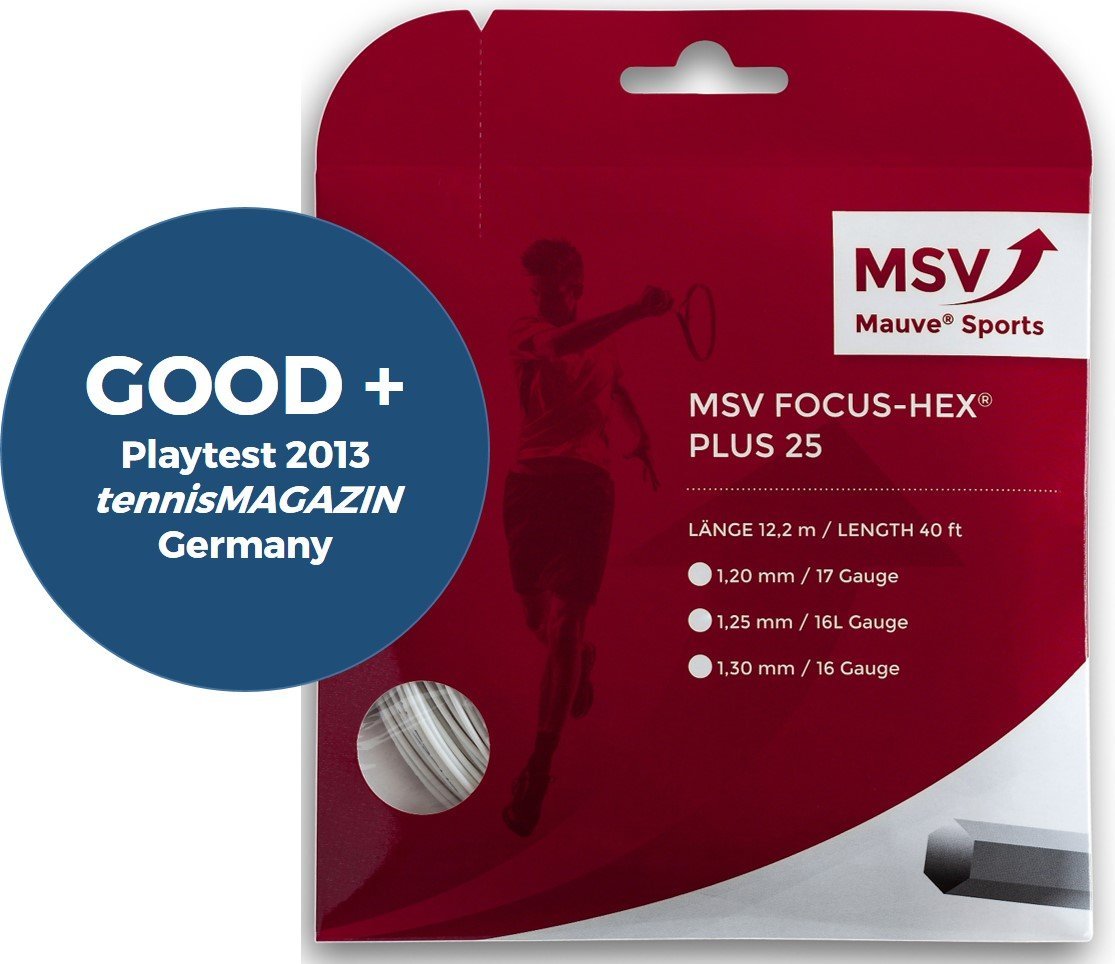 MSV Tennis Strings Focus Hex Plus 25 12m