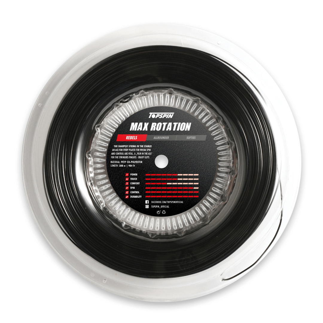 Topspin Max Rotation 1,37mm reel 300m tennis string