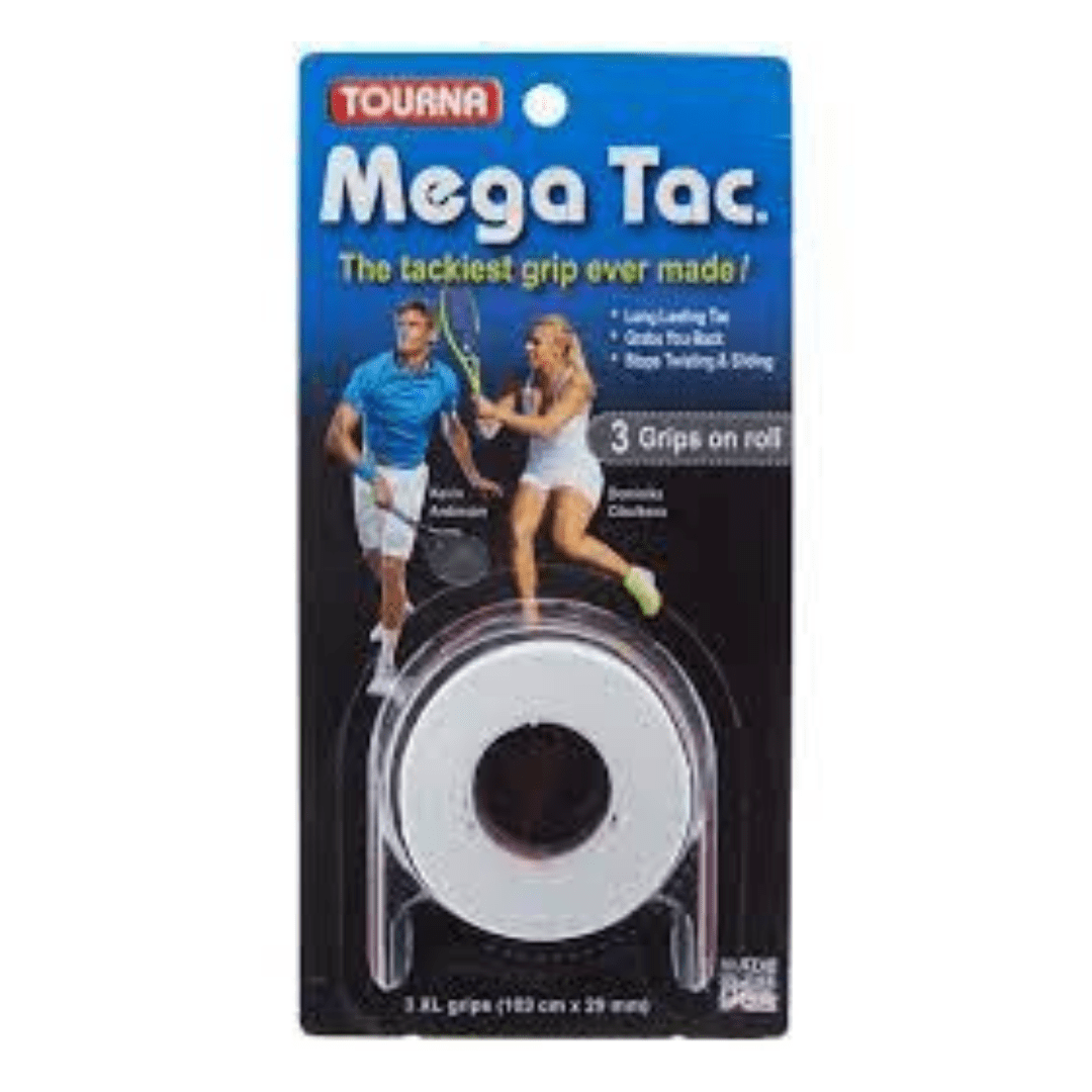 Tourna Mega Tac Grip XL 3-pak hvid greb